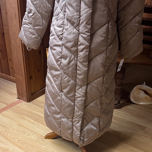 Steve Madden size XS New NWT Women's Tan Quilted Hooded Coat Parka jacket - Picture 4 of 10